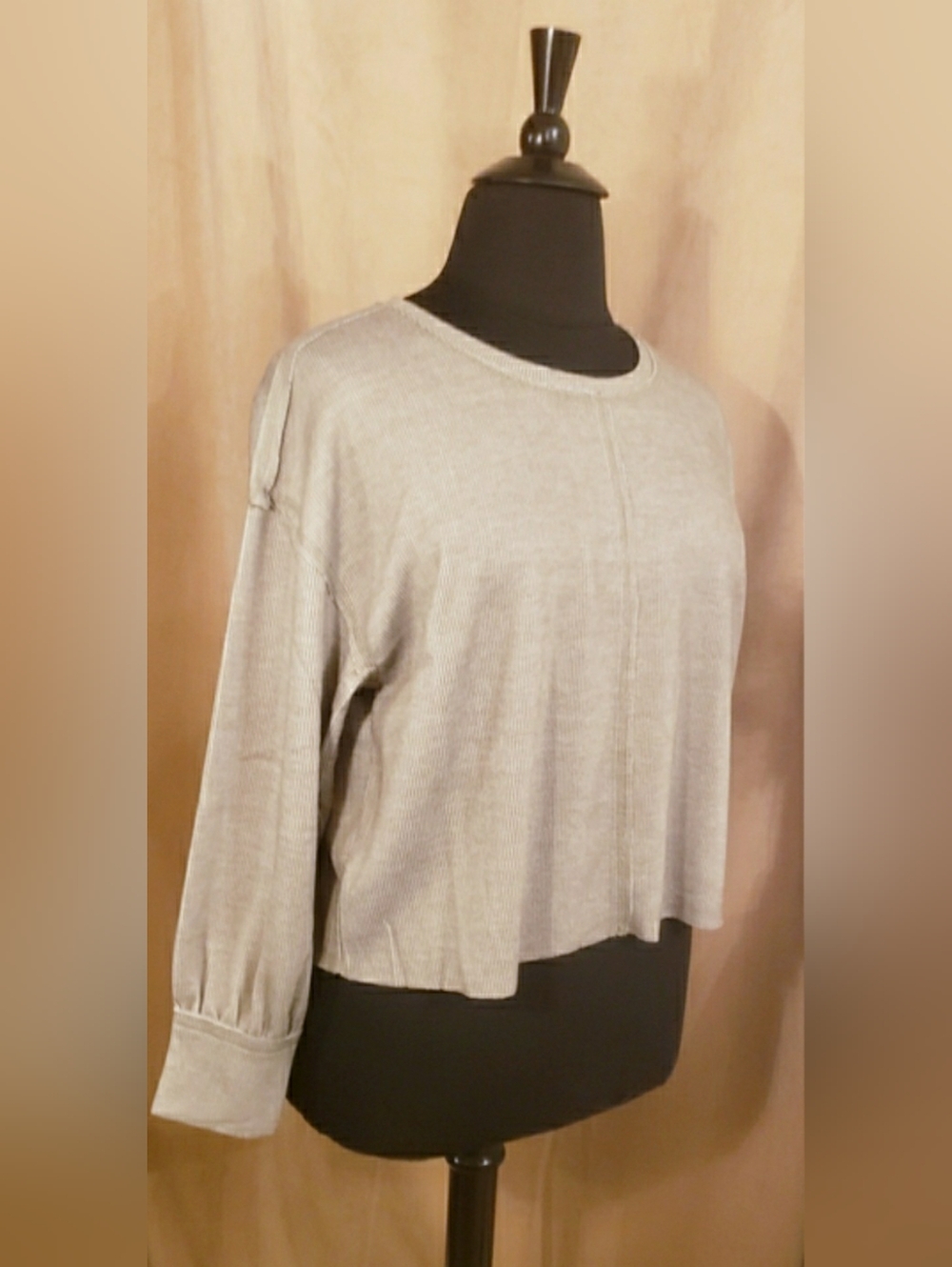 VICI COLLECTION BATULA RIBBED LONG SLEEVE TOP